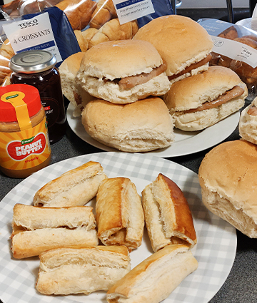 Our hot food went down a treat